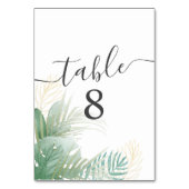 Tropische olievlek Waterverf Groene bruiloft Kaart (Voorkant)