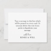 Tropische olievlek zwart & goudgeometrisch bedankkaart (Achterkant)