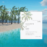 Tropische olievlekken<br><div class="desc">Budget Tropische Palm Tree Simple Wedding Invitation. De ontwerper van het contact om sjabloon aan te passen om ouders,  # van plaatsen of een andere overweging toe te voegen.</div>