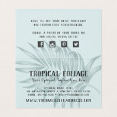 Tropische olievlekken en groen dank u kaart (Binnenkant ongevouwen)