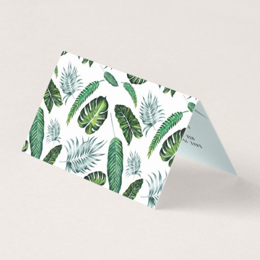 Tropische olievlekken en groen dank u kaart (Achterkant)