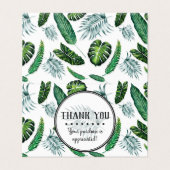 Tropische olievlekken en groen dank u kaart (Buitenkant ongevouwen)