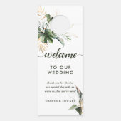 Tropische olievlekken Groene Bouw storen niet Deurhanger (Achterkant)