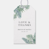 Tropische olievrouwbeker cadeaulabel (Voorkant)