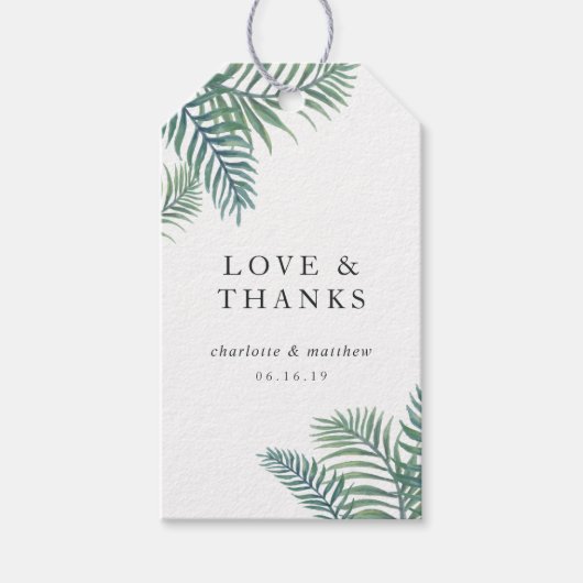 Tropische olievrouwbeker cadeaulabel (Voorkant)