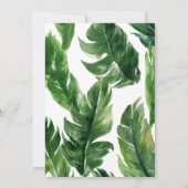 Tropische Olifant Boy Baby shower Bingogame Kaart (Achterkant)