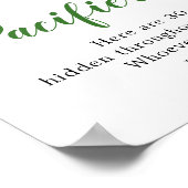 Tropische Olifant Boy Baby shower Fopspeen Hunt Poster (Hoek)