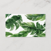 Tropische Olifant Boy Baby shower Luier Raffle Informatiekaartje (Achterkant)