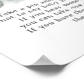 Tropische Olifant Boy Baby shower zeg geen Baby Poster (Hoek)