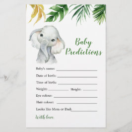 Tropische Olifant Jongen Baby shower Baby Voorspel