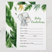 Tropische Olifant Jongen Baby shower Baby Voorspel (Voorkant / Achterkant)
