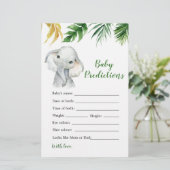 Tropische Olifant Jongen Baby shower Baby Voorspel (Staand voorkant)
