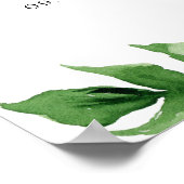 Tropische Olifant Jongen Baby shower Uitnodiging Poster (Hoek)