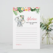 Tropische olifant meisje advies voor ouders (Staand voorkant)