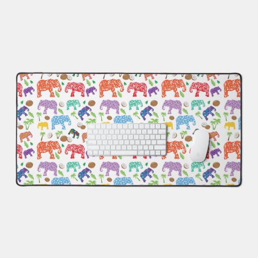 Tropische olifanten bureaumat (Keyboard & Muis)