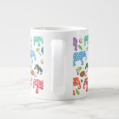 Tropische olifanten grote koffiekop (Achterkant)