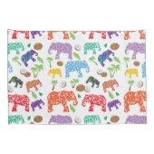 Tropische olifanten kussensloop (Achterkant-Rechts)