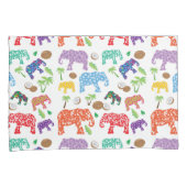 Tropische olifanten kussensloop (Voorkant-Rechts)