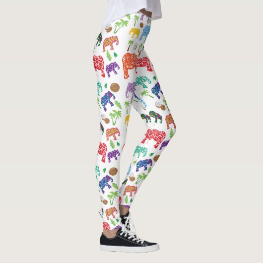 Tropische olifanten leggings (Rechts)