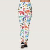Tropische olifanten leggings (Achterkant)