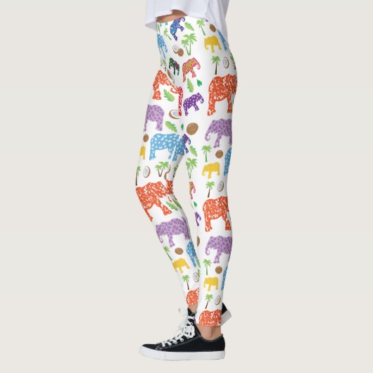 Tropische olifanten leggings (Links)