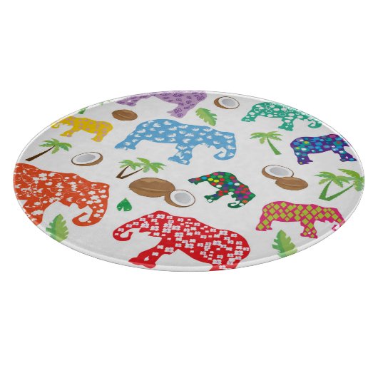 Tropische olifanten snijplank (Hoek)