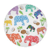 Tropische olifanten snijplank (Voorkant)