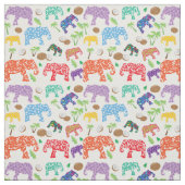 Tropische olifanten stof (Swatch)