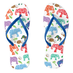 Tropische olifanten teenslippers