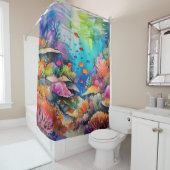 Tropische onderwater rif kunst douchegordijn (In situ)