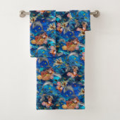 Tropische onderwaterdolfijnen en vissen bad handdoek (Insitu)