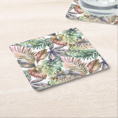 Tropische Onderzetters Monstera Leaf Onderzetters (Schuin)