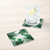 Tropische Onderzetters van het Leaf Print Square (Insitu)