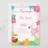 Tropische "One in a Melon" Party Kaart voor meisje (Voorkant)