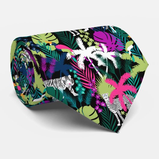 Tropische, onteigende tuin grote katten stropdas (Opgerold)