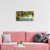 Tropische ontsnapping canvas afdruk (Insitu (Woonkamer))