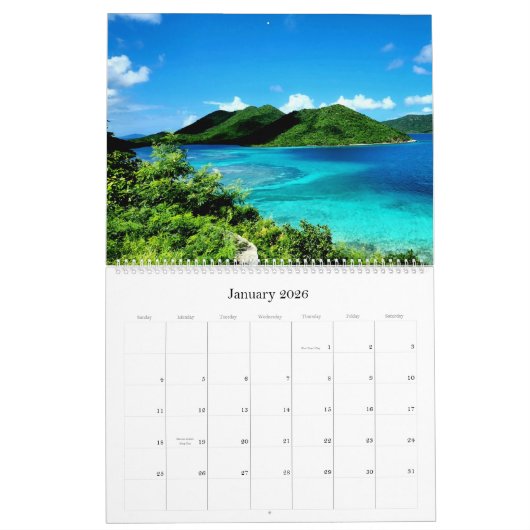 Tropische ontsnapping kalender 2024 (Jan 2026)