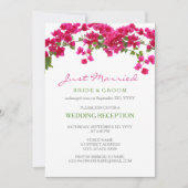 Tropische ontvangst Bougainvillea weggelopen Kaart (Voorkant)