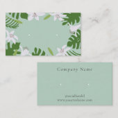 Tropische Oorbel Sieraden Display Kaart (Voorkant / Achterkant)