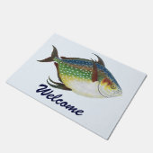 Tropische opaat,  zeewaterdier deurmat (Schuin)