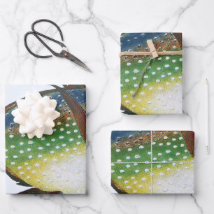 Tropische opaat,  zeewaterdier inpakpapier vel