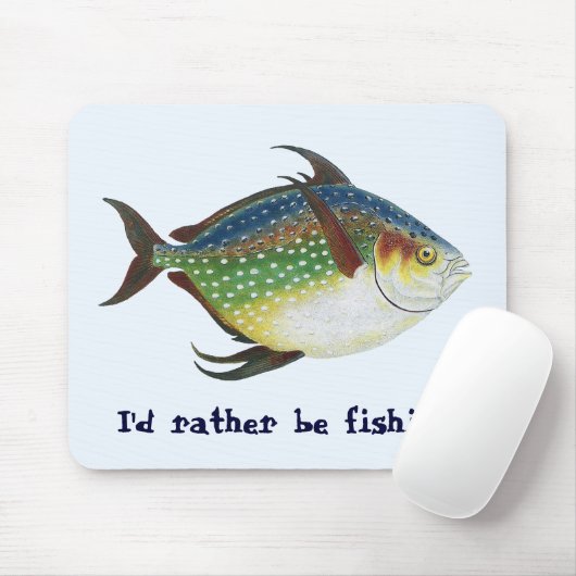 Tropische opaat,  zeewaterdier muismat (Met muis)