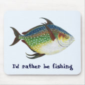 Tropische opaat,  zeewaterdier muismat (Voorkant)