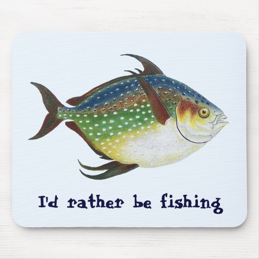 Tropische opaat,  zeewaterdier muismat (Voorkant)