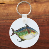 Tropische opaat,  zeewaterdier sleutelhanger (Voorkant)