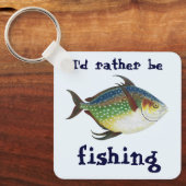 Tropische opaat,  zeewaterdier sleutelhanger (Voorkant)