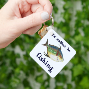 Tropische opaat,  zeewaterdier sleutelhanger