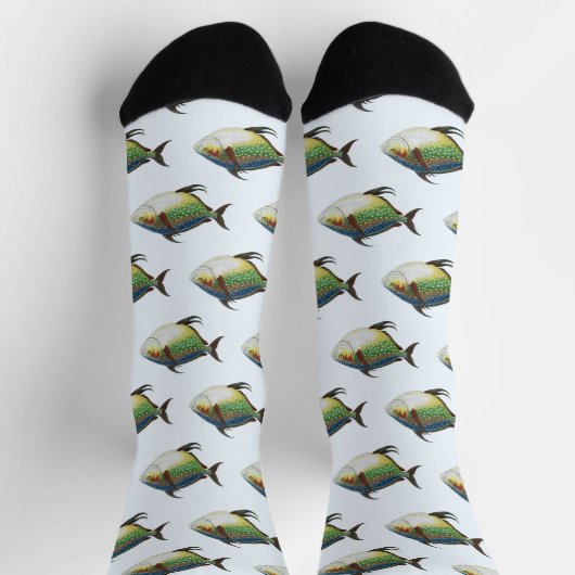 Tropische opaat,  zeewaterdier sokken (Top)