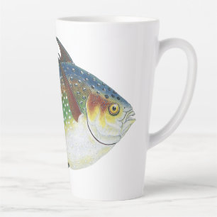 Tropische Opah-vis, Vintage Mariene Aquatische Die Latte Mok