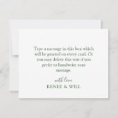 Tropische opslag & Gold Geometric Hartelijk dank Bedankkaart (Achterkant)